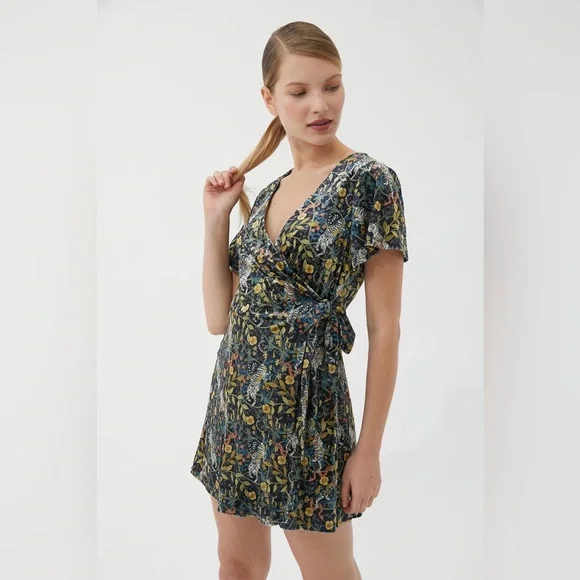 urban outfitters short dresses UO Georgina Smocked Mini Dress